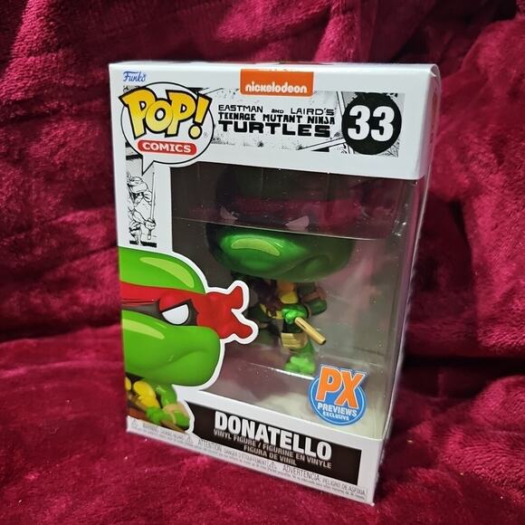 Funko POP! Comics Teenage Mutant Ninja Turtles: Donatello Previews Exclusive - Picture 1 of 9